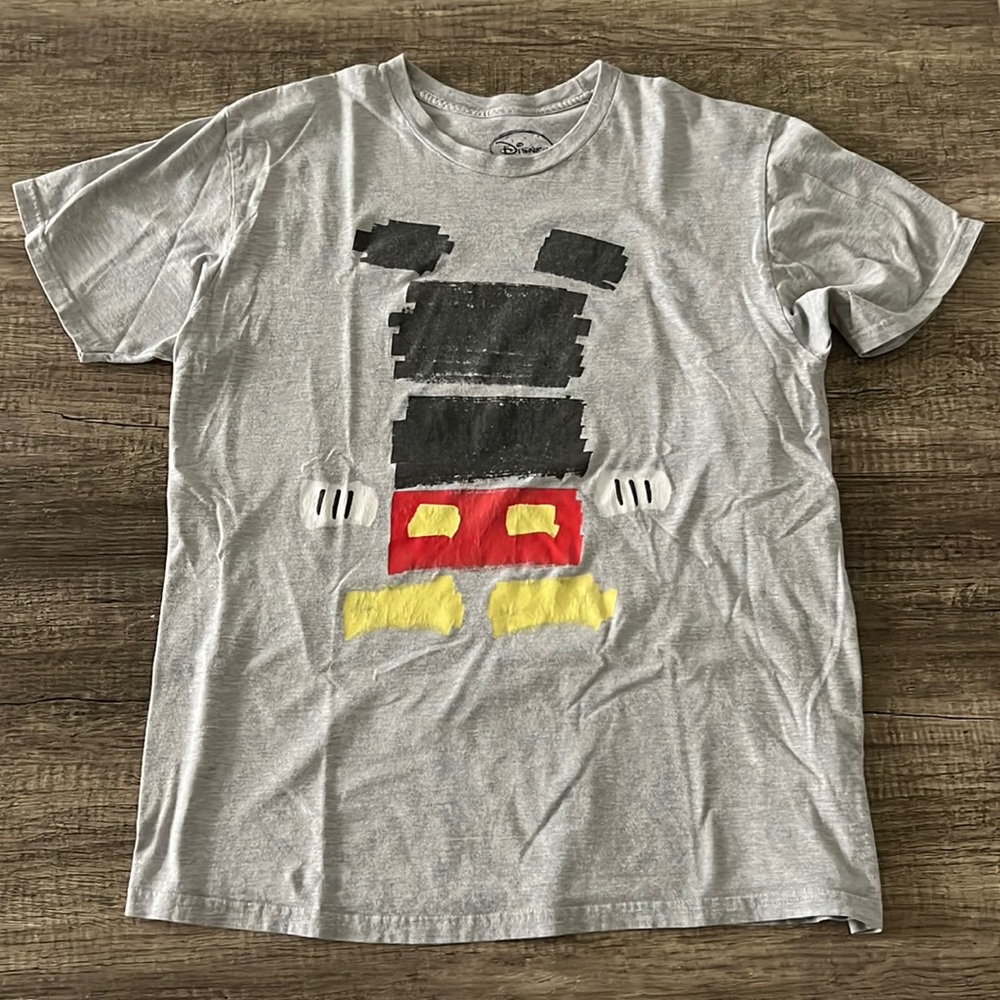 Disney Gray Mickey Mouse Short Sleeve Tee